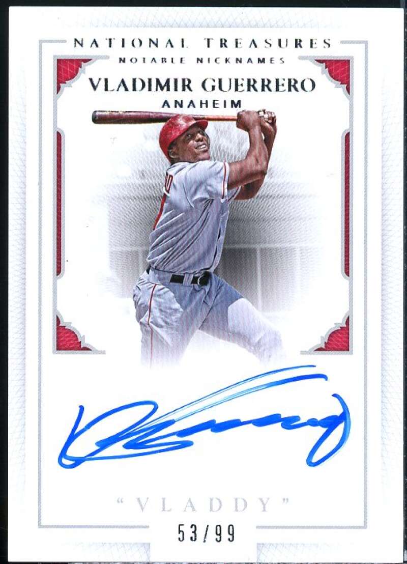 Vladimir Guerrero 2016 National Treasures Notable Nicknames Autographs #NNVG  Image 1