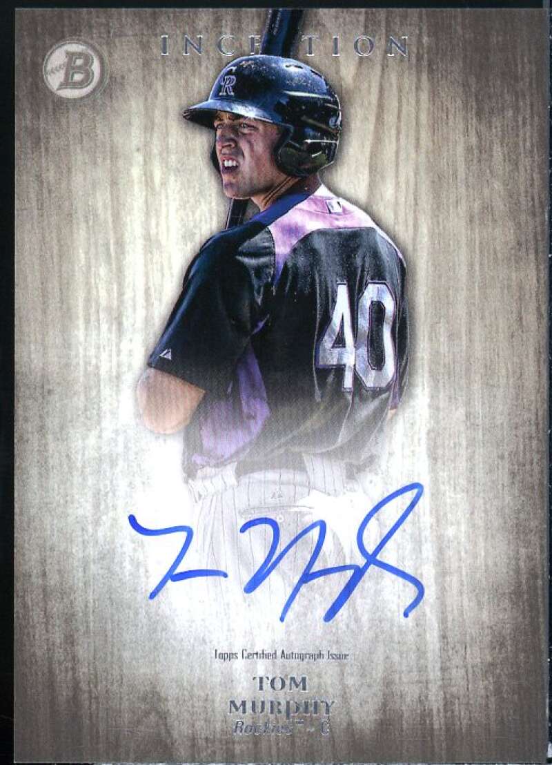 Tom Murphy Card 2014 Bowman Inception Prospect Autographs #PATM  Image 1