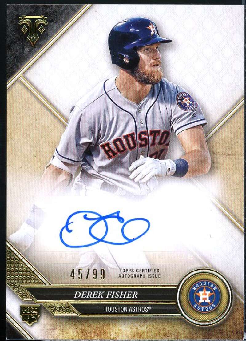 Derek Fisher Card 2017 Topps Triple Threads Rookie Autographs #RADF  Image 1