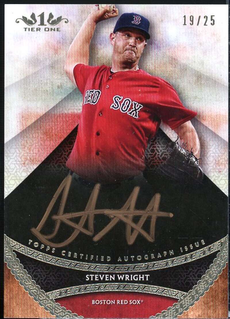 Steven Wright 2017 Topps Tier One Prime Performers Autographs Copper Ink #PPASWR  Image 1