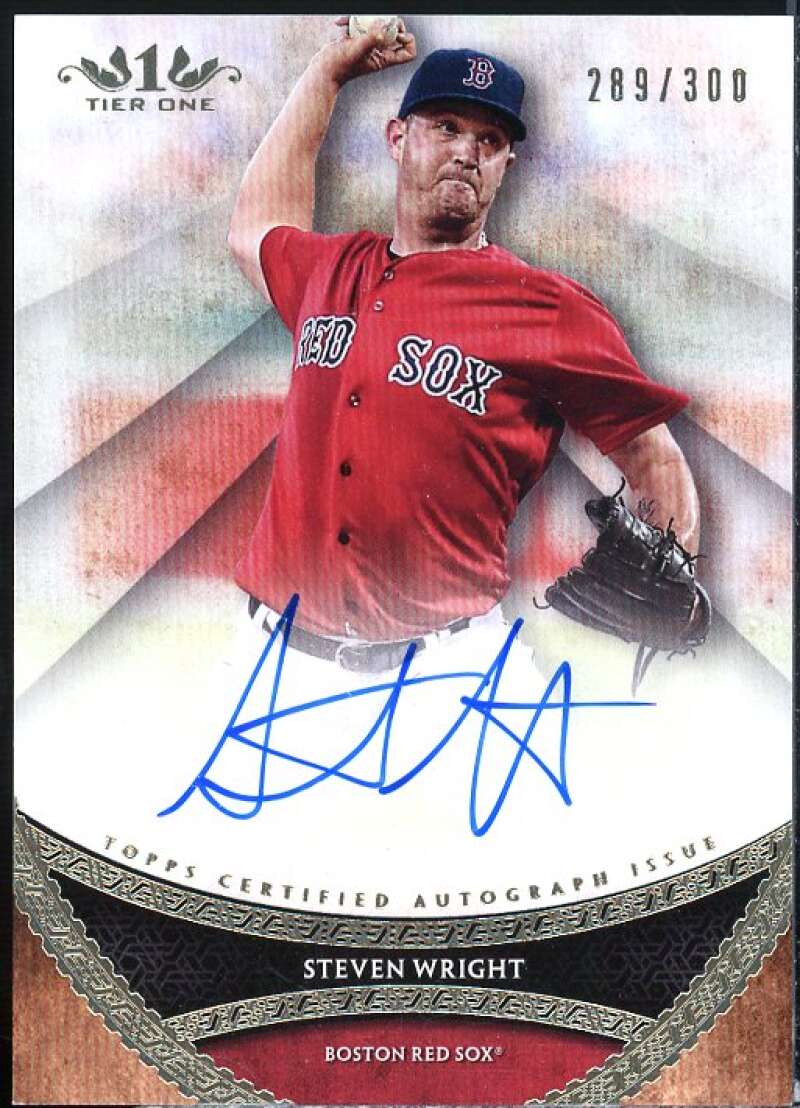 Steven Wright Card 2017 Topps Tier One Prime Performers Autographs #PPASWR  Image 1