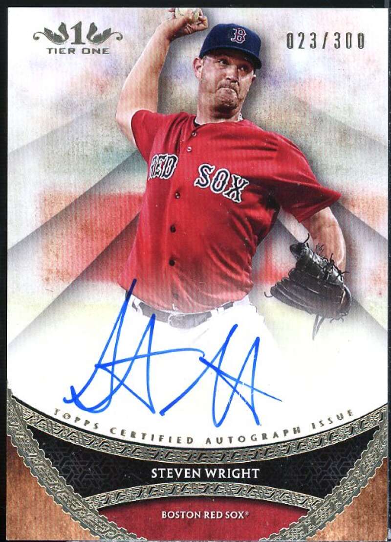 Steven Wright Card 2017 Topps Tier One Prime Performers Autographs #PPASWR  Image 1