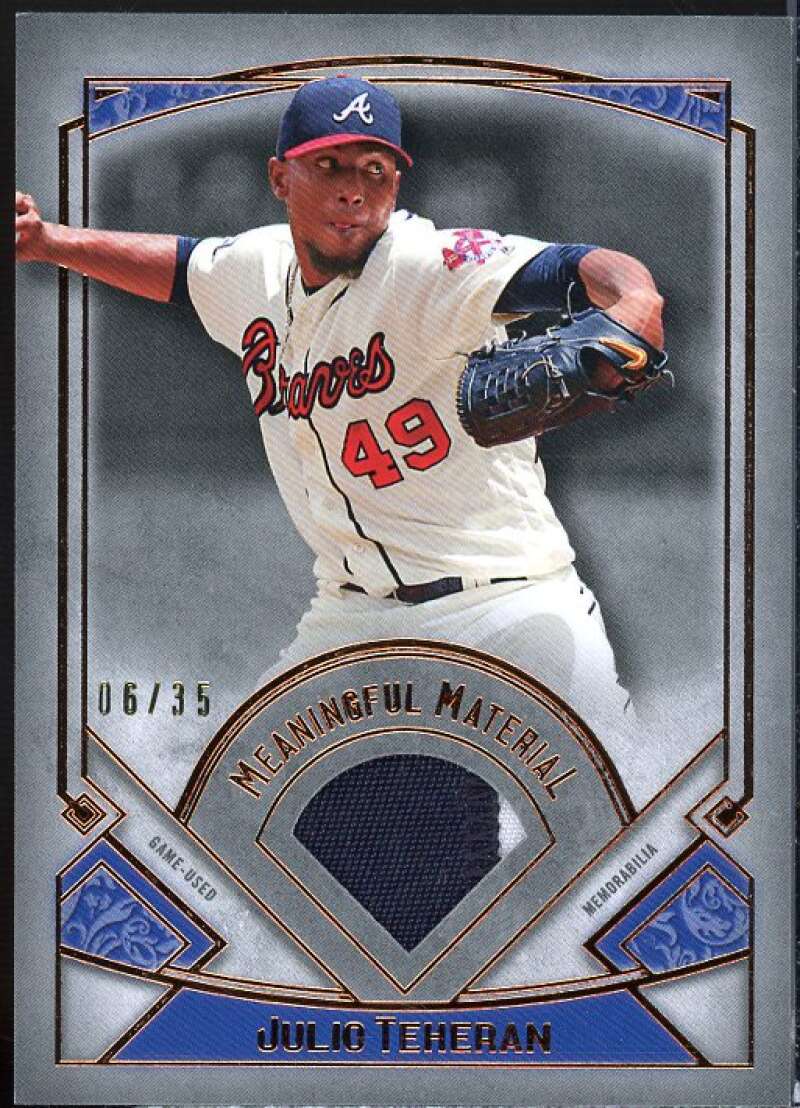 Julio Teheran 2017 Museum Collection Meaningful Materials Relics Copper #MRJT  Image 1