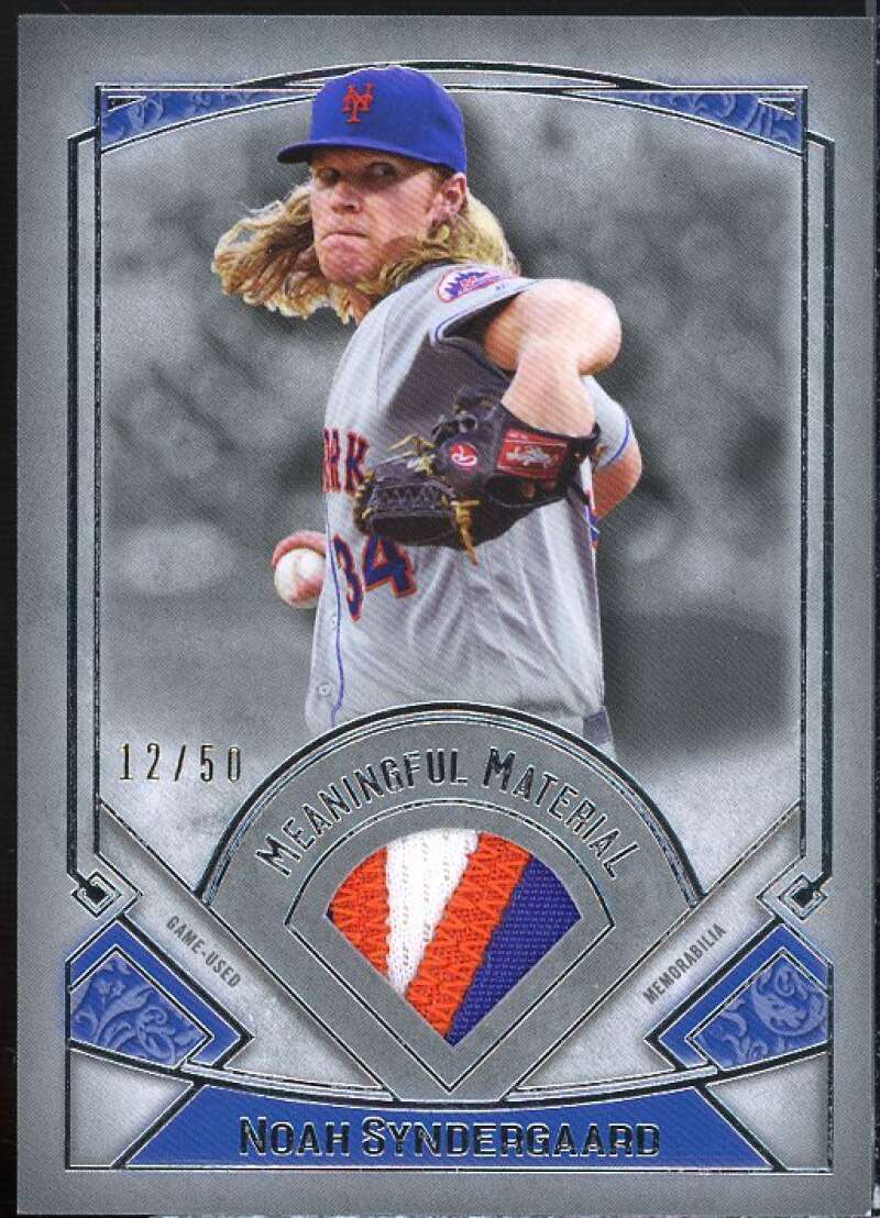 Noah Syndergaard 2017 Topps Museum Collection Meaningful Materials Relics #MMNS  Image 1