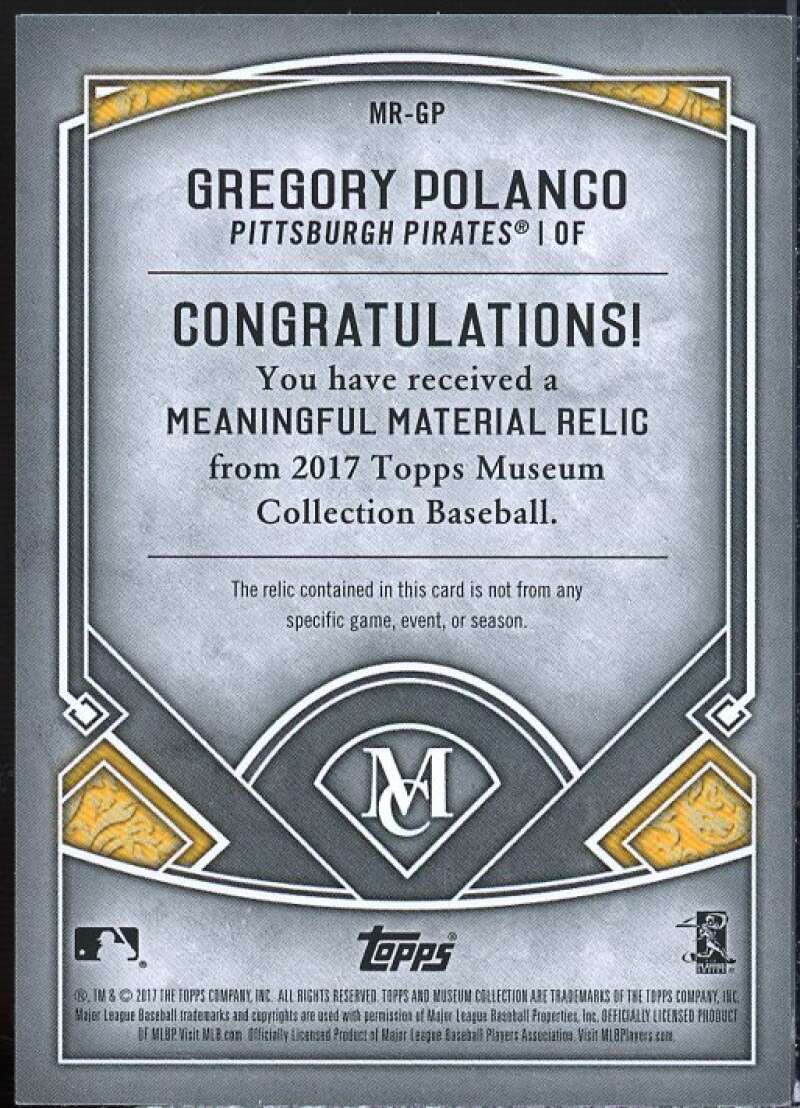 Polanco UER/Wrong Player 2017 Museum Collection Meaningful Materials Relic #MRGP  Image 2