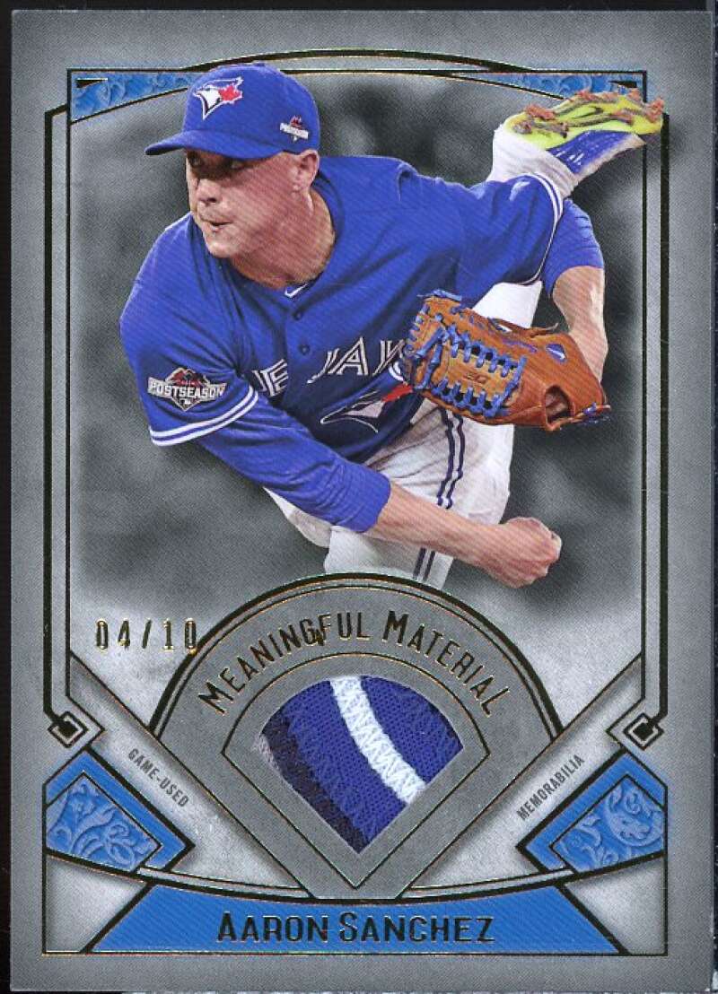 Aaron Sanchez 2017 Museum Collection Meaningful Materials Relics Gold #MRAS  Image 1