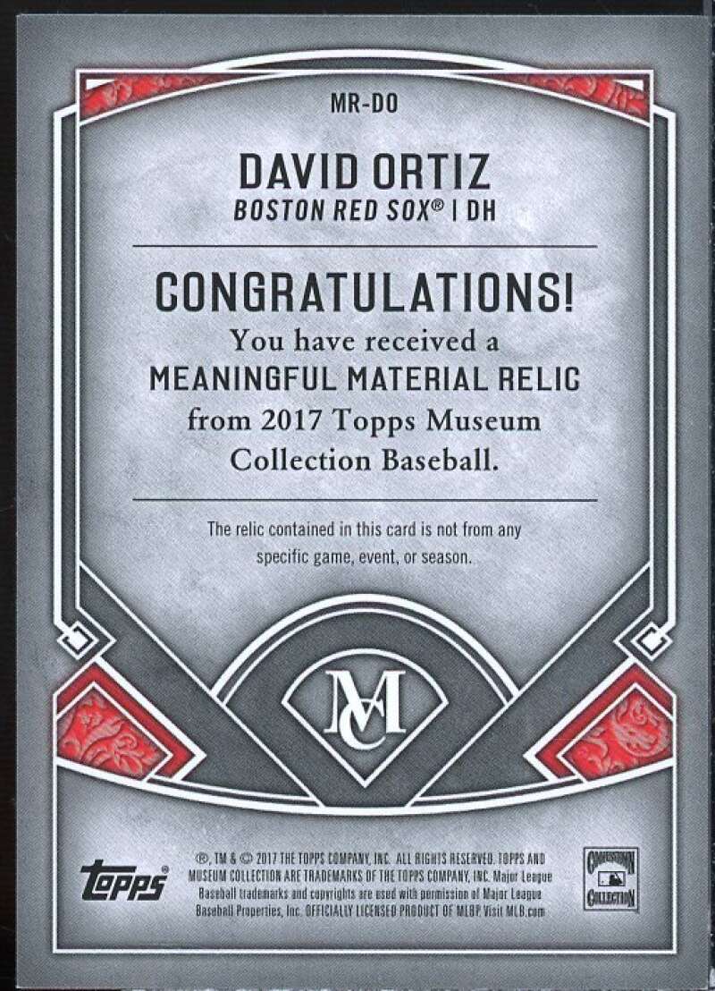 David Ortiz 2017 Museum Collection Meaningful Materials Relics Copper #MRDO  Image 2