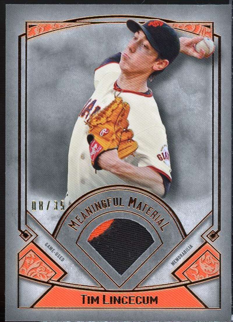 Tim Lincecum 2017 Museum Collection Meaningful Materials Relics Copper #MMTL  Image 1