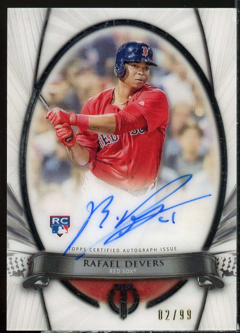 Rafael Devers Card 2018 Topps Tribute Tribute to the Moment Autographs #TTMRD  Image 1
