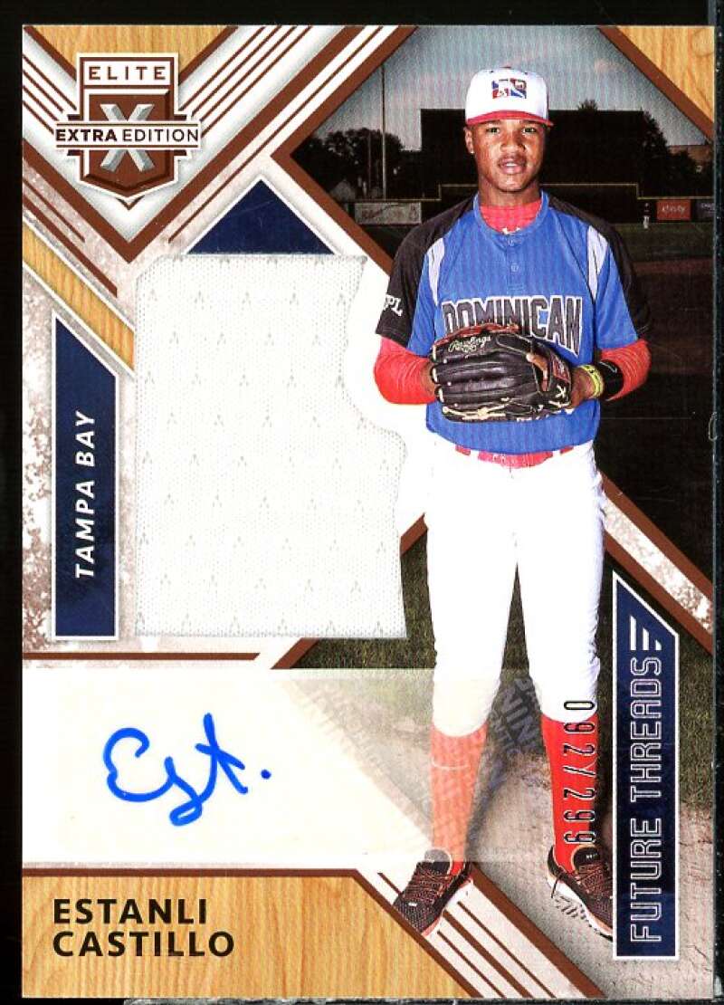Estanli Castillo 2018 Elite Extra Edition Future Thread Silhouette Auto #16  Image 1