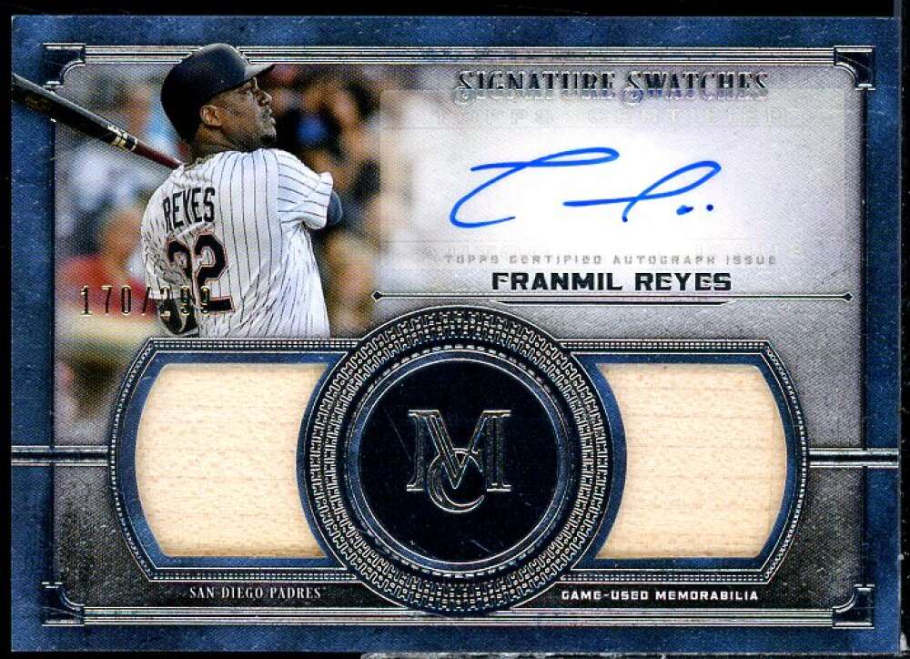 Franmil Reyes 2019 Museum Collection Signature Swatches Dual Relic AU #SSDAFR  Image 1