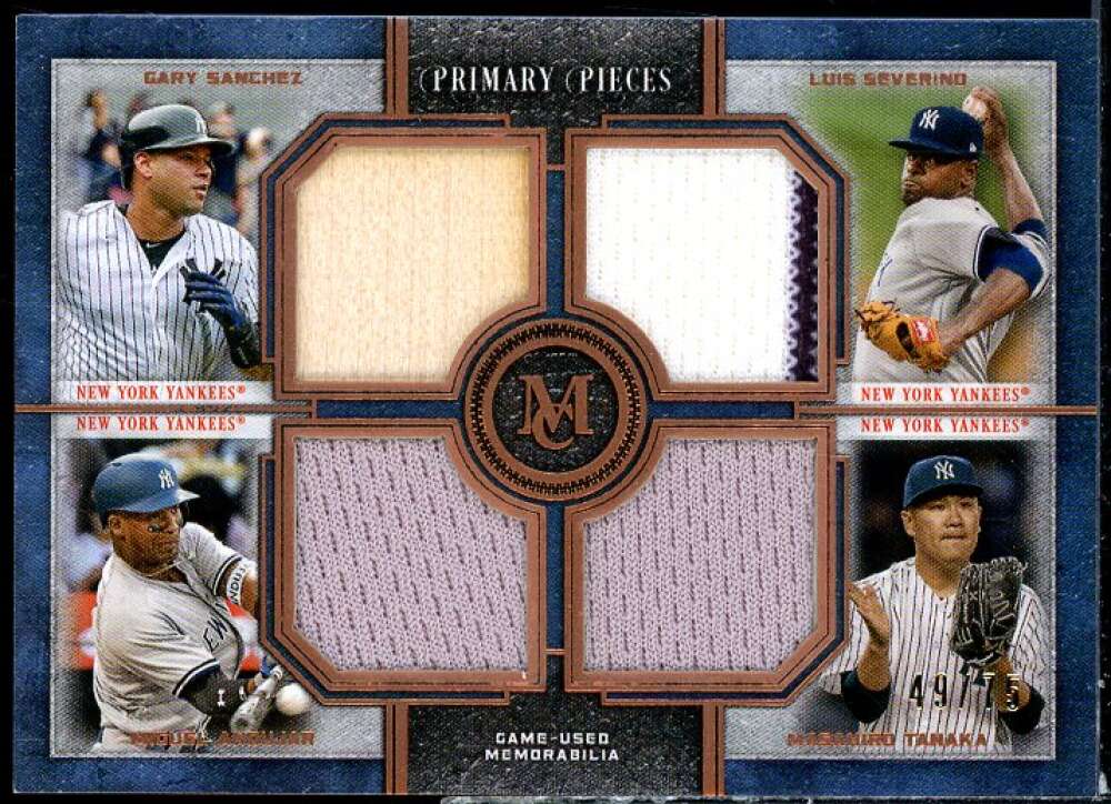Sanchez/Severino/Tanaka 2019 Museum Primary Pieces Four Player Relics #FPRSSAT  Image 1