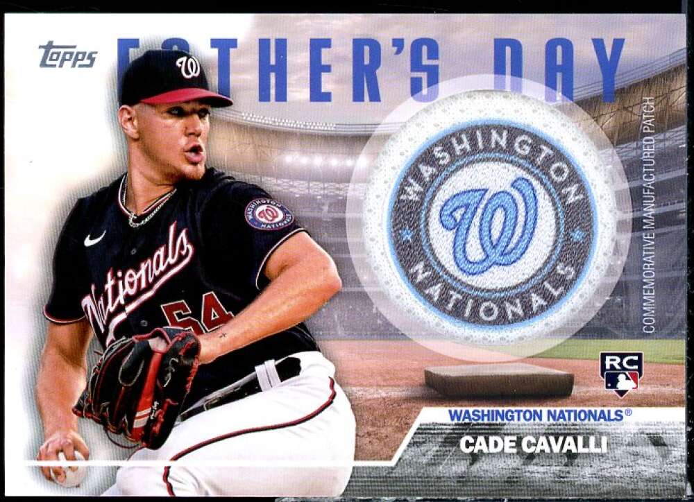 Cade Cavalli Card 2023 Topps Father's Day Commemorative Team Patches #FDCC  Image 1