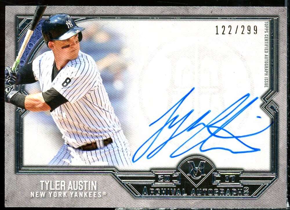 Tyler Austin Card 2017 Topps Museum Collection Archival Autographs #AATA  Image 1