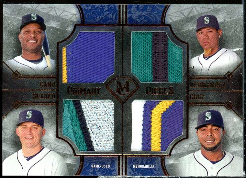 Hernandez/Seager/Cruz/ Cano 2017 Museum Primary Piece Four Player JSYs #FPQCHSC  Image 1