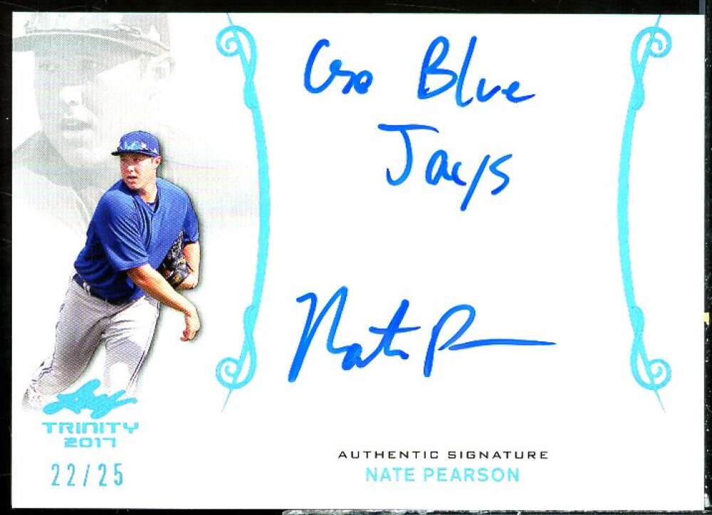 Nate Pearson Card 2017 Leaf Trinity #ANP1  Image 1