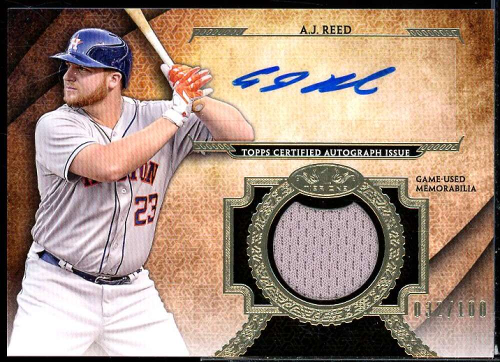 A.J. Reed Card 2017 Topps Tier One Autograph Relics #T1ARARD  Image 1
