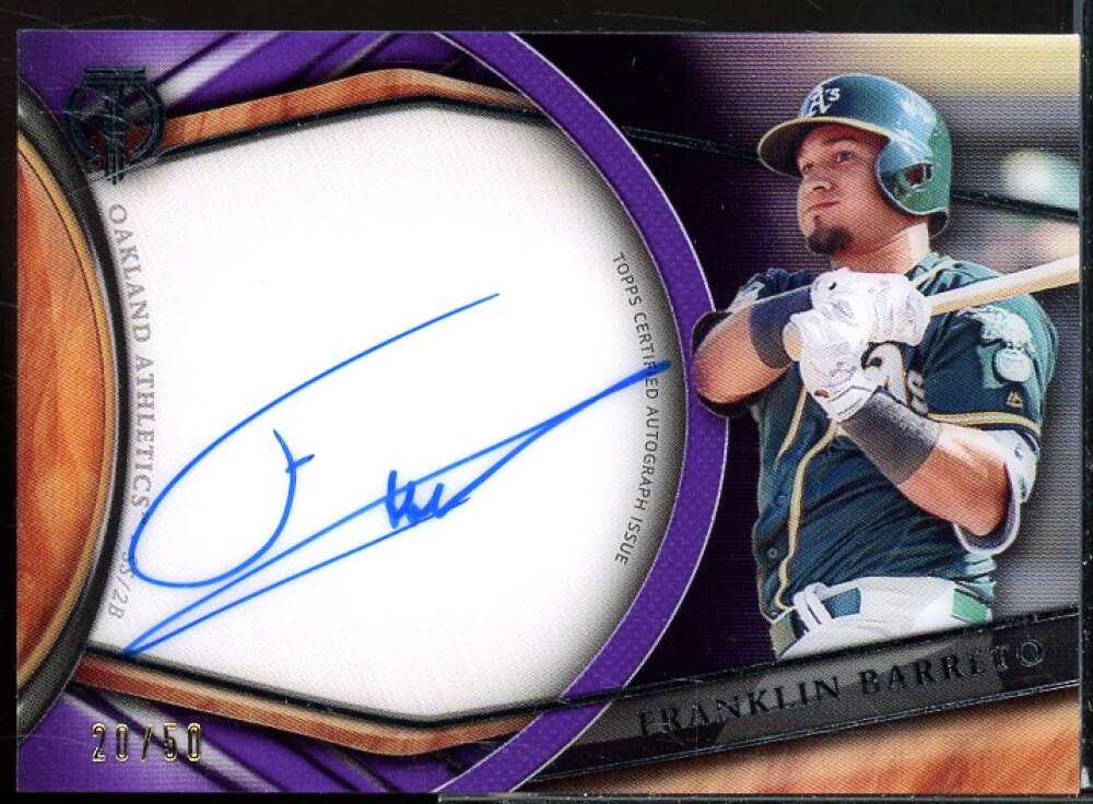Franklin Barreto Card 2018 Topps Tribute Autographs Purple #TAFB  Image 1