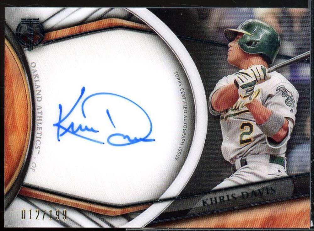 Khris Davis Card 2018 Topps Tribute Autographs #TAKDA  Image 1
