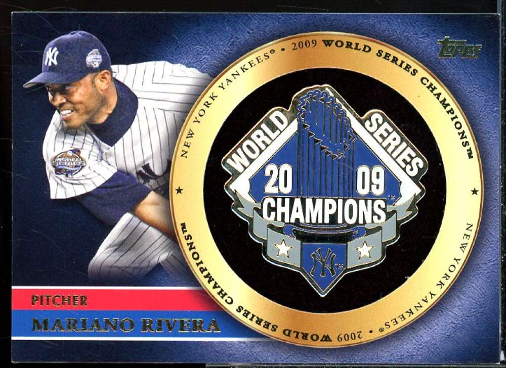 Mariano Rivera Card 2012 Topps Gold World Series Champion Pins #MR  Image 1