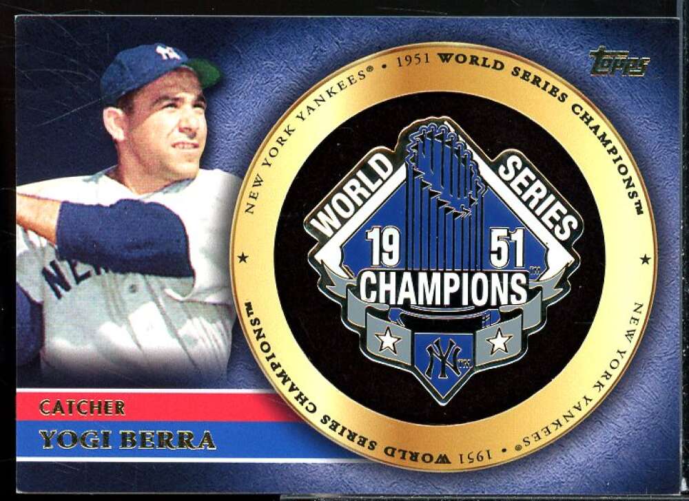 Yogi Berra Card 2012 Topps Gold World Series Champion Pins #YB  Image 1