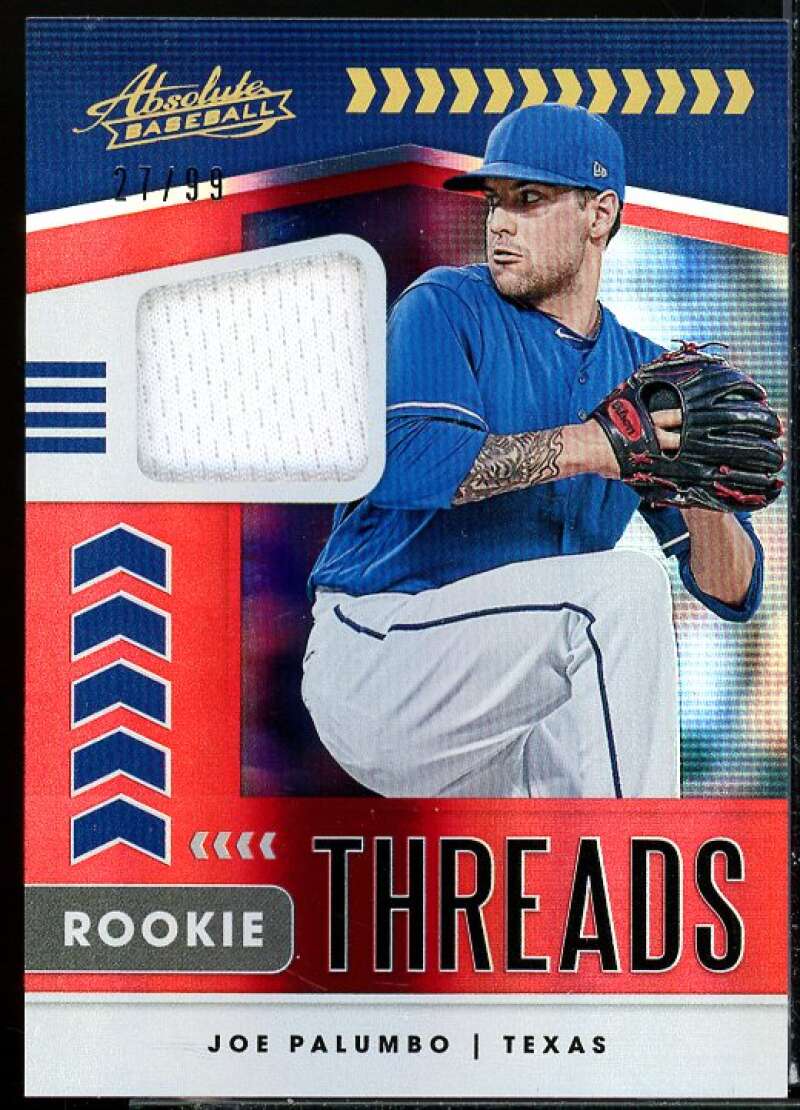 Joe Palumbo Card 2020 Absolute Rookie Threads Spectrum Red #14  Image 1
