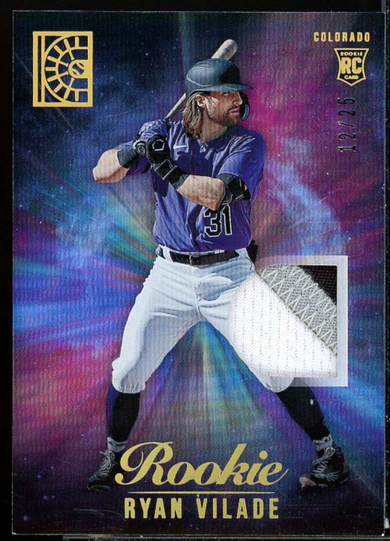 Ryan Vilade Card 2022 Panini Capstone Rookie Materials Holo Gold #32  Image 1