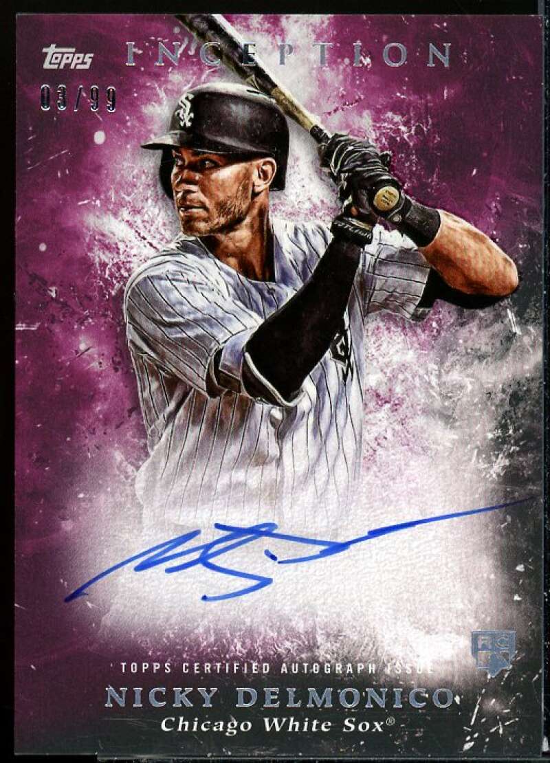 Nicky Delmonico 2018 Topps Inception Rookies Emerging Stars AU Magenta #RESND  Image 1