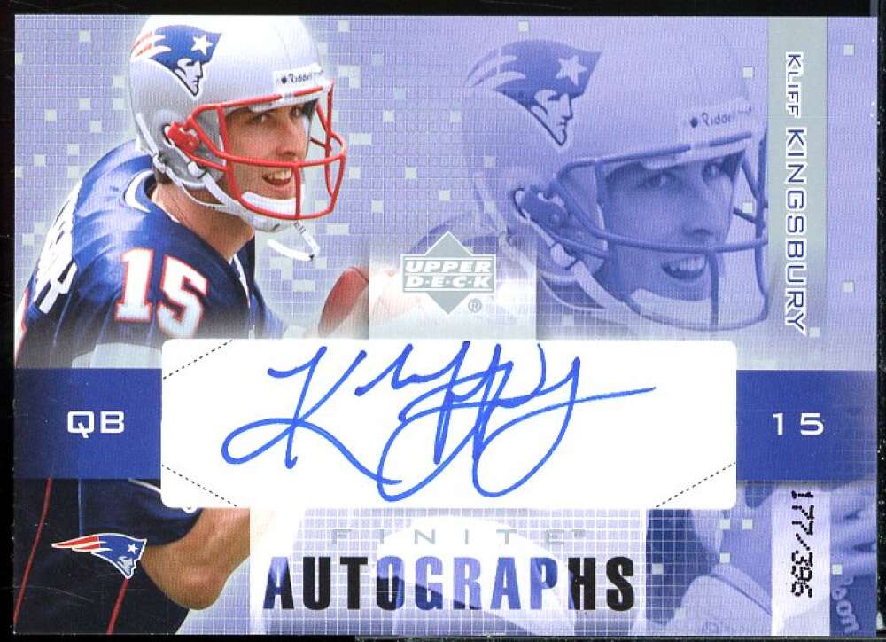 Kliff Kingsbury Card 2003 Upper Deck Finite Autographs #KL  Image 1