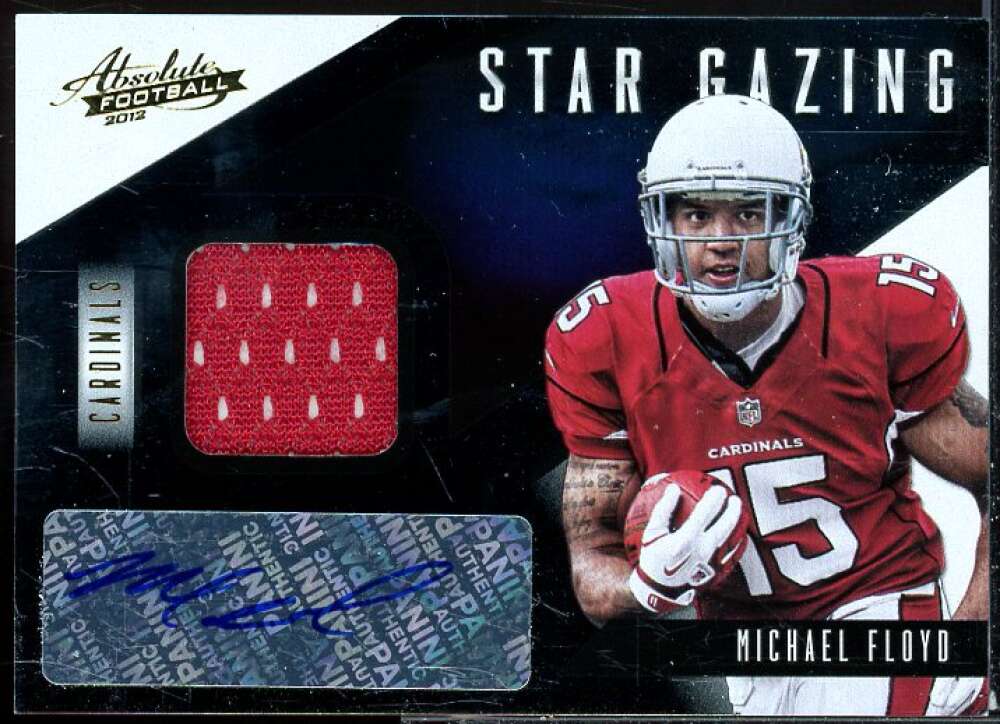 Michael Floyd Card 2012 Absolute Star Gazing Materials Autographs #23  Image 1