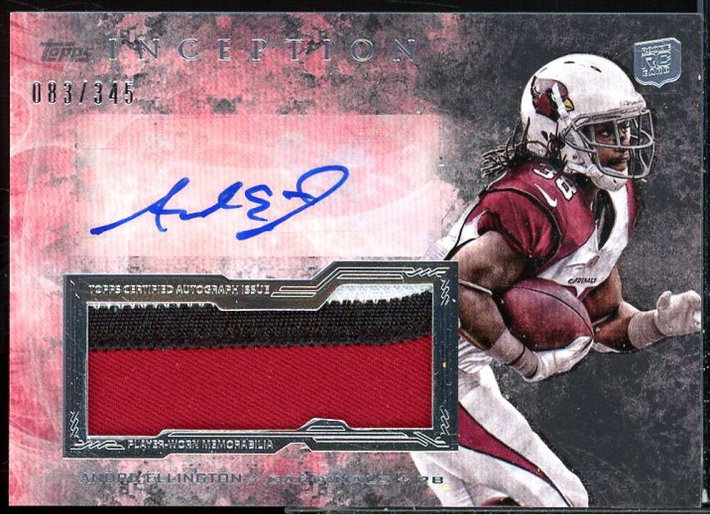 Andre Ellington Card 2013 Topps Inception Rookie Jumbo Patch Autographs #IAJPAE  Image 1