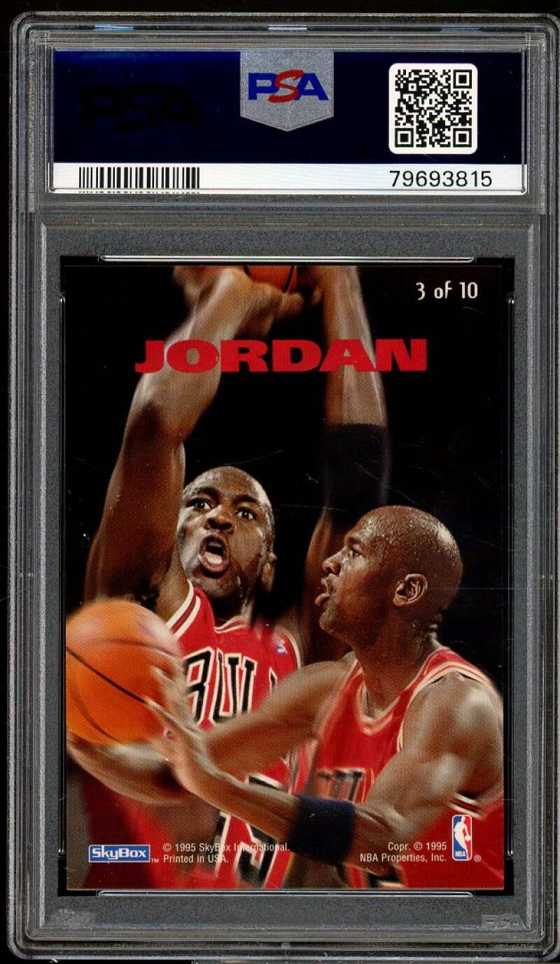 Michael Jordan Card 1994-95 Emotion N-Tense #3 PSA 9 Image 2