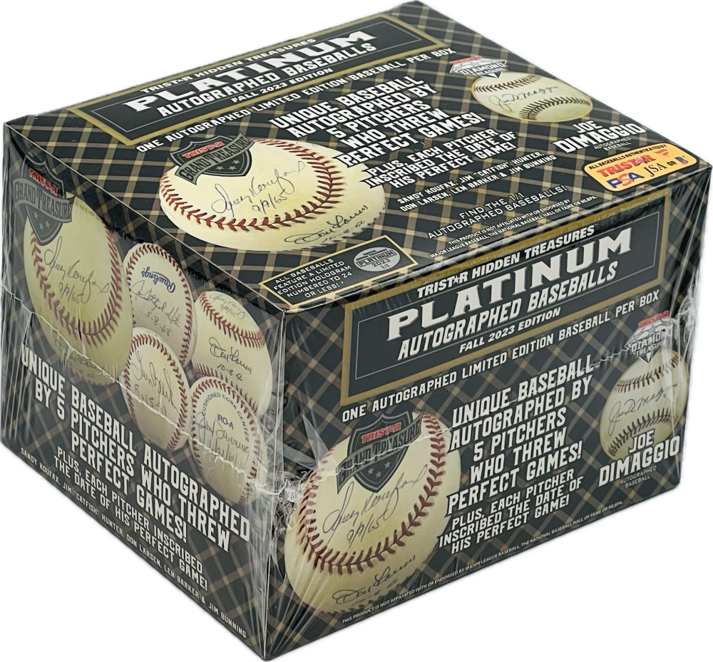 2023 TriStar Hidden Treasures Platinum Autographed Baseball Hobby Box Image 1