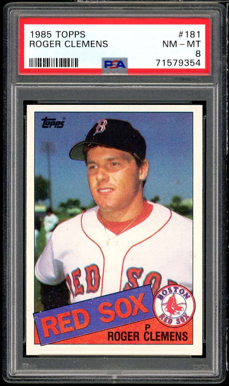 Roger Clemens Rookie Card 1985 Topps #181 PSA 8 Image 1