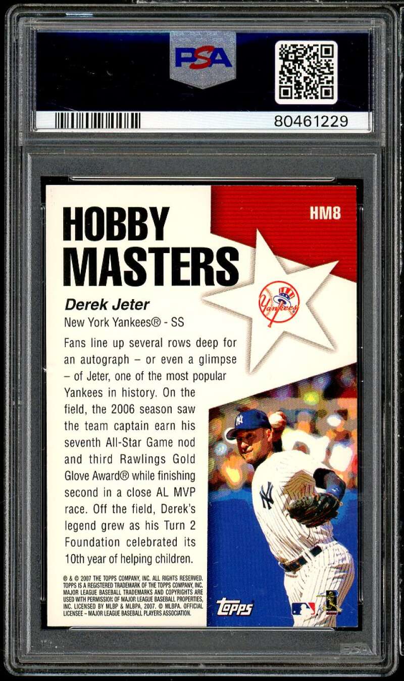 Derek Jeter Rookie Card 2007 Topps Hobby Masters #HM8 PSA 10 Image 2