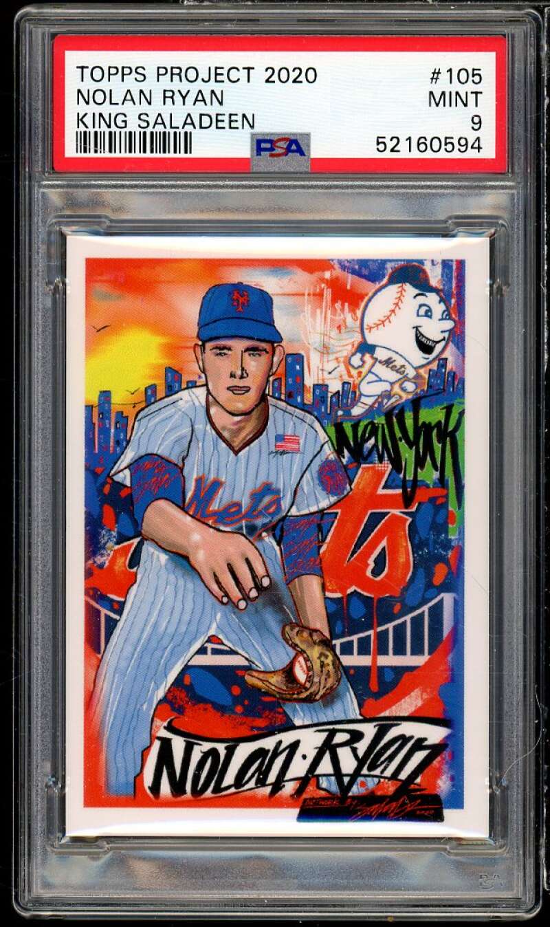 Nolan Ryan Card 2020 Topps Project 2020 #105 PSA 9 Image 1