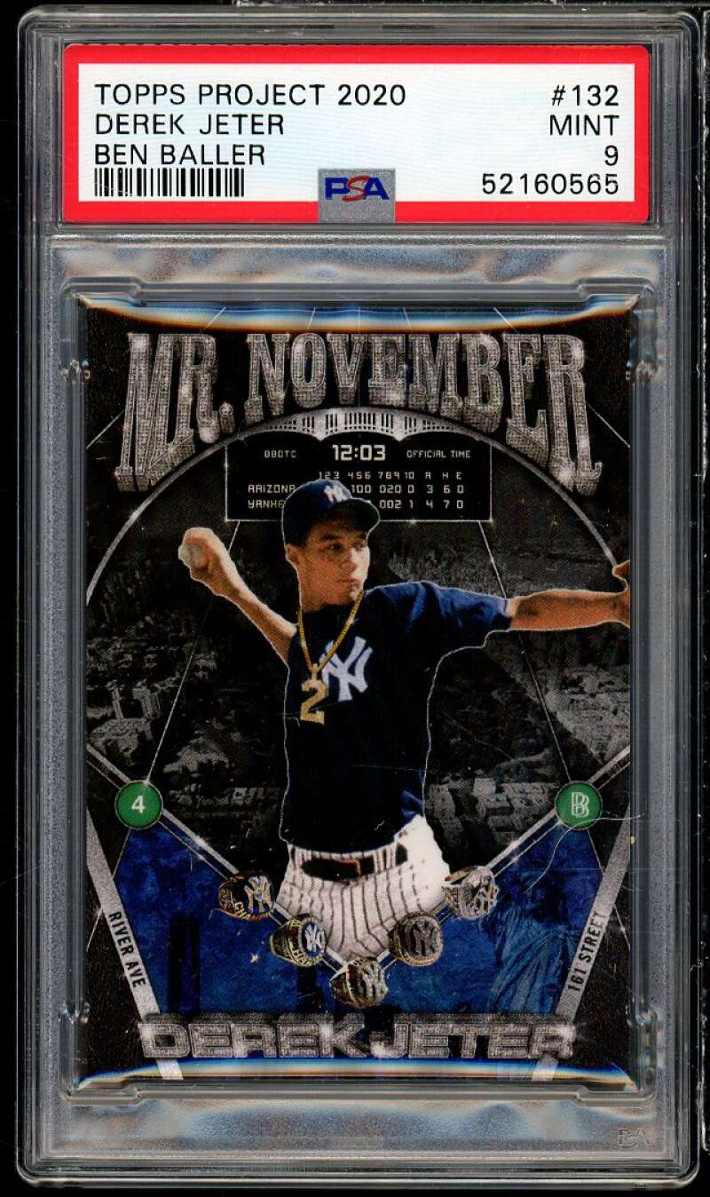 Derek Jeter Card 2020 Topps Project 2020 #132 PSA 9 Image 1