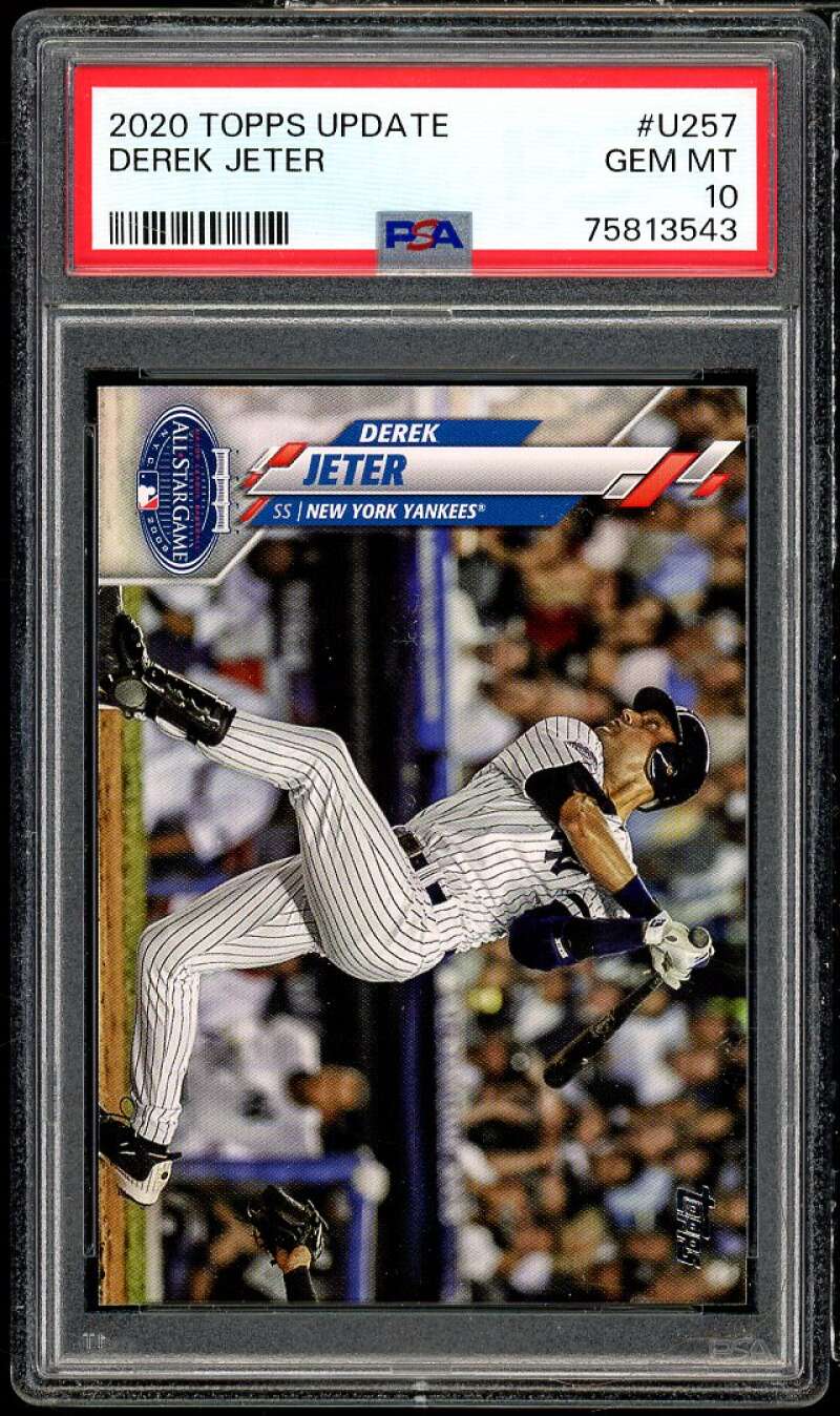 Derek Jeter Card 2020 Topps Update #U-257 PSA 10 Image 1