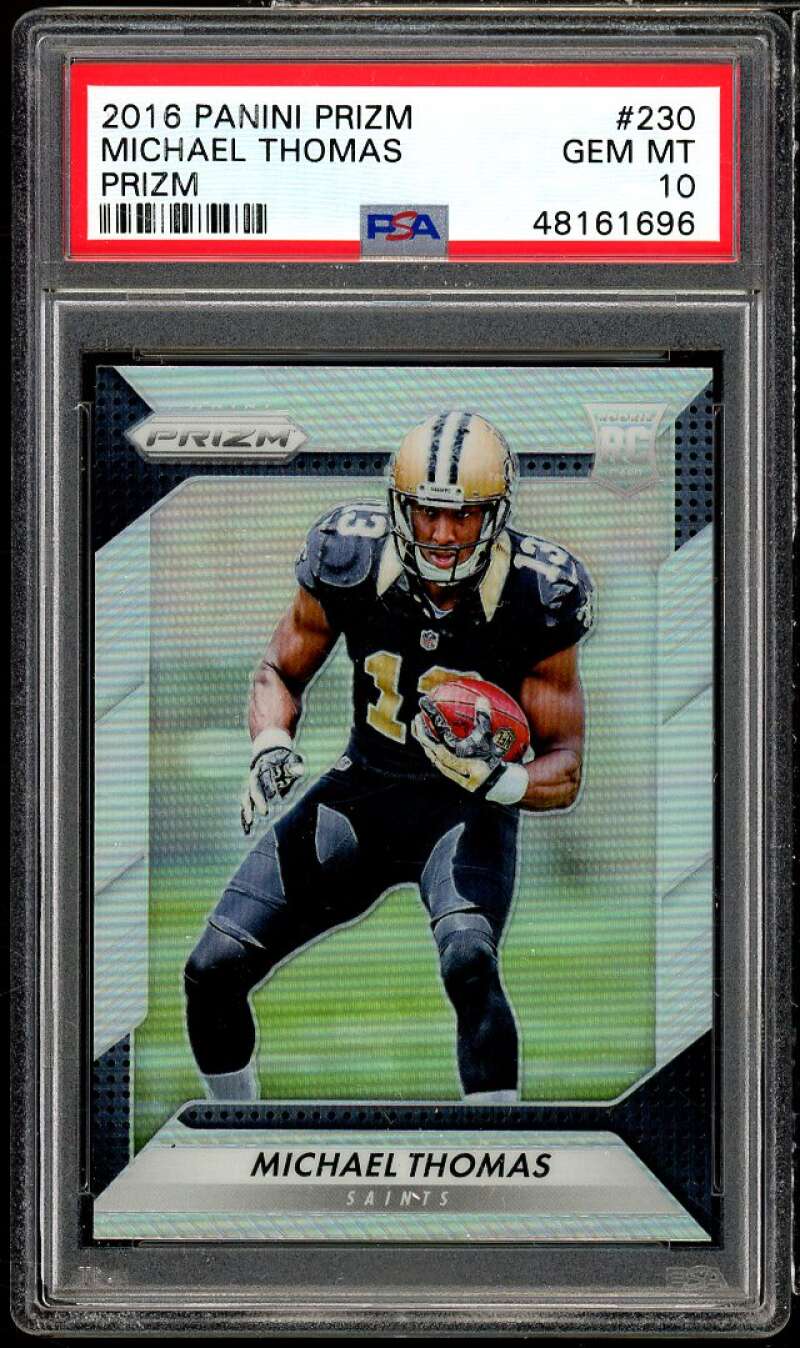 Michael Thomas Rookie Card 2016 Panini Prizm Prizm #230 PSA 10 Image 1