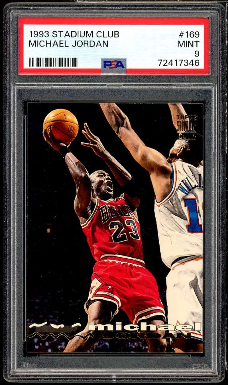 Michael Jordan Card 1993-94 Stadium Club #169 PSA 9 Image 1