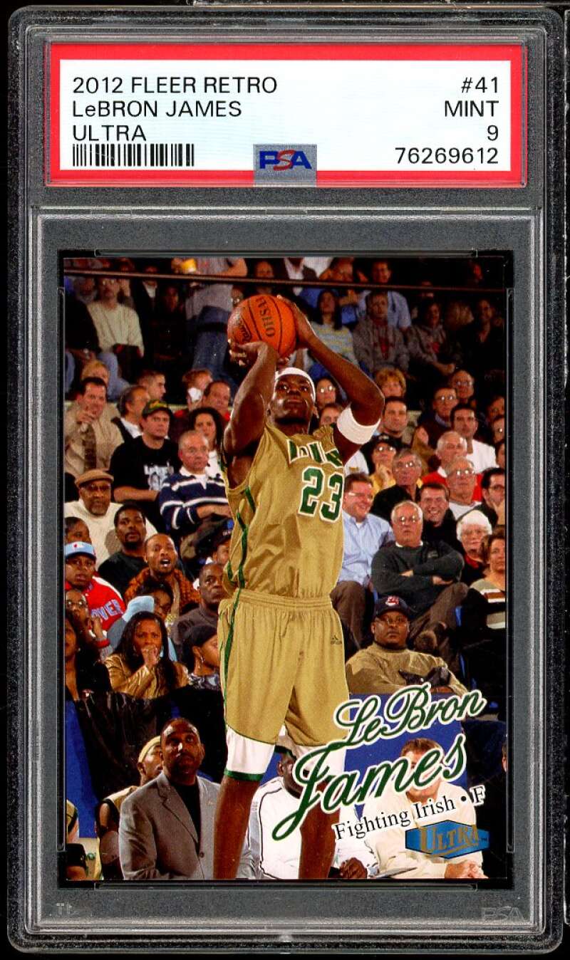 LeBron James Card 2013-14 Fleer Retro Ultra #41 PSA 9 Image 1