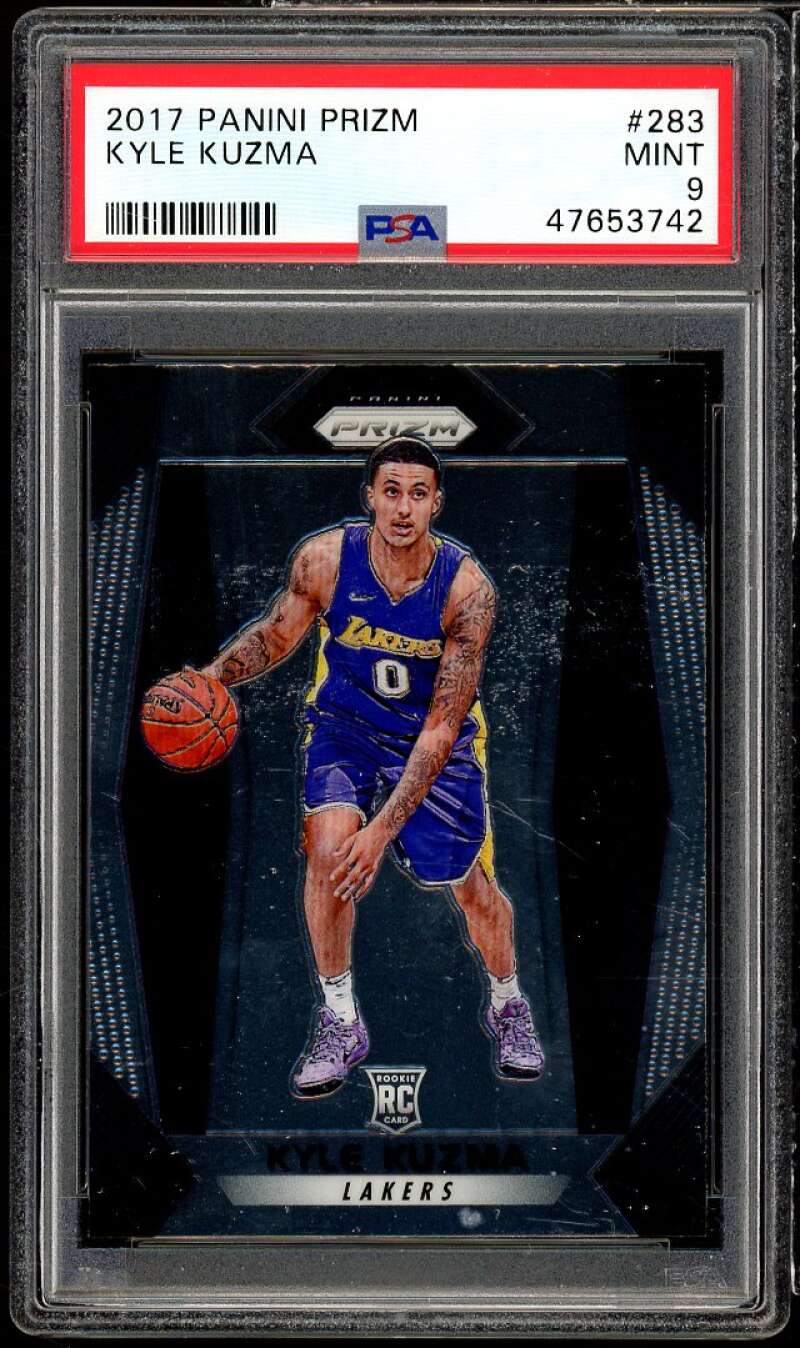 Kyle Kuzma Rookie Card 2017-18 Panini Prizm #283 PSA 9 Image 1