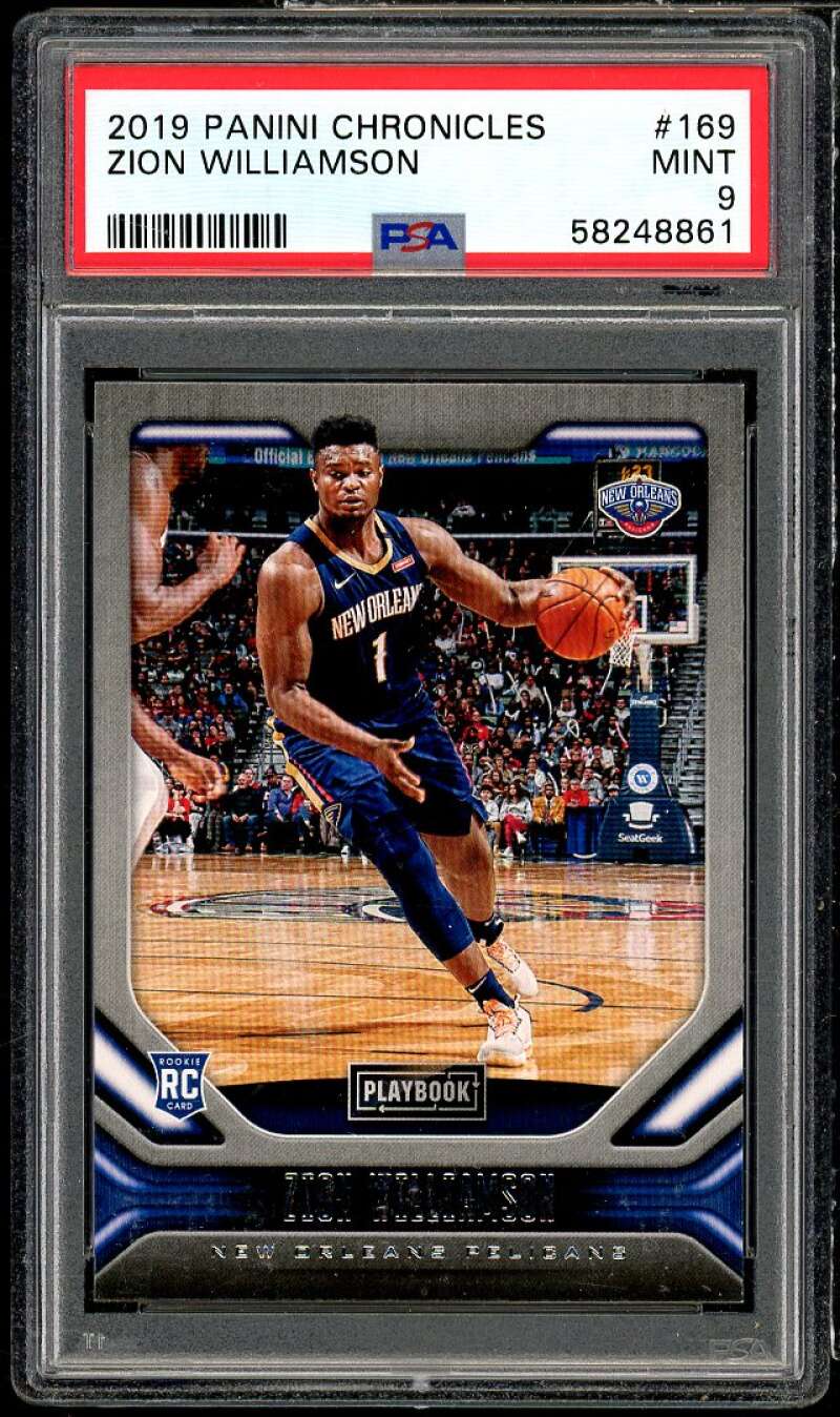 Zion Williamson Rookie Card 2019-20 Panini Chronicles #169 PSA 9 Image 1