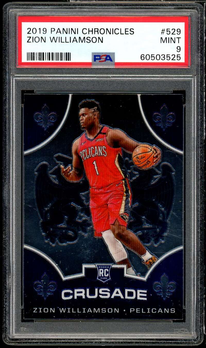 Zion Williamson Rookie Card 2019-20 Panini Chronicles #529 PSA 9 Image 1