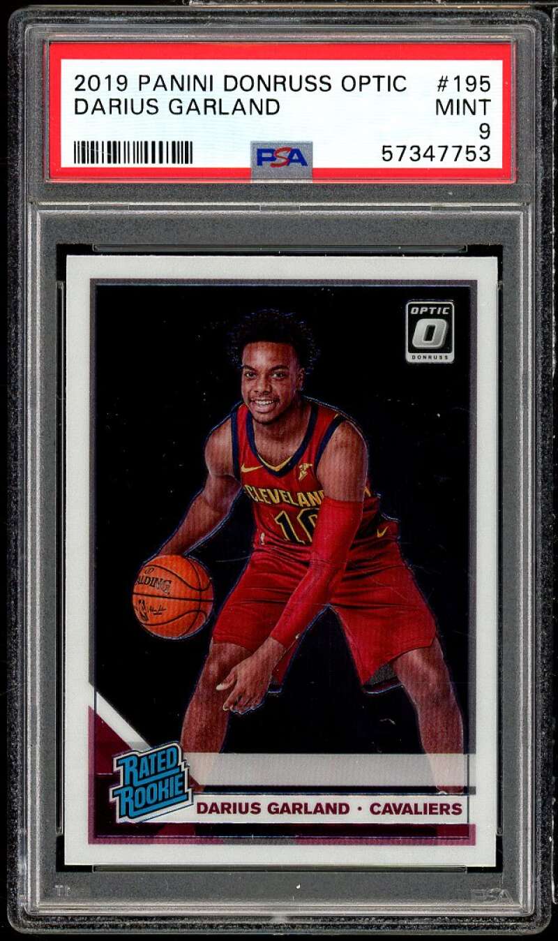 Darius Garland Rookie Card 2019-20 Panini Donruss Optic #195 PSA 9 Image 1