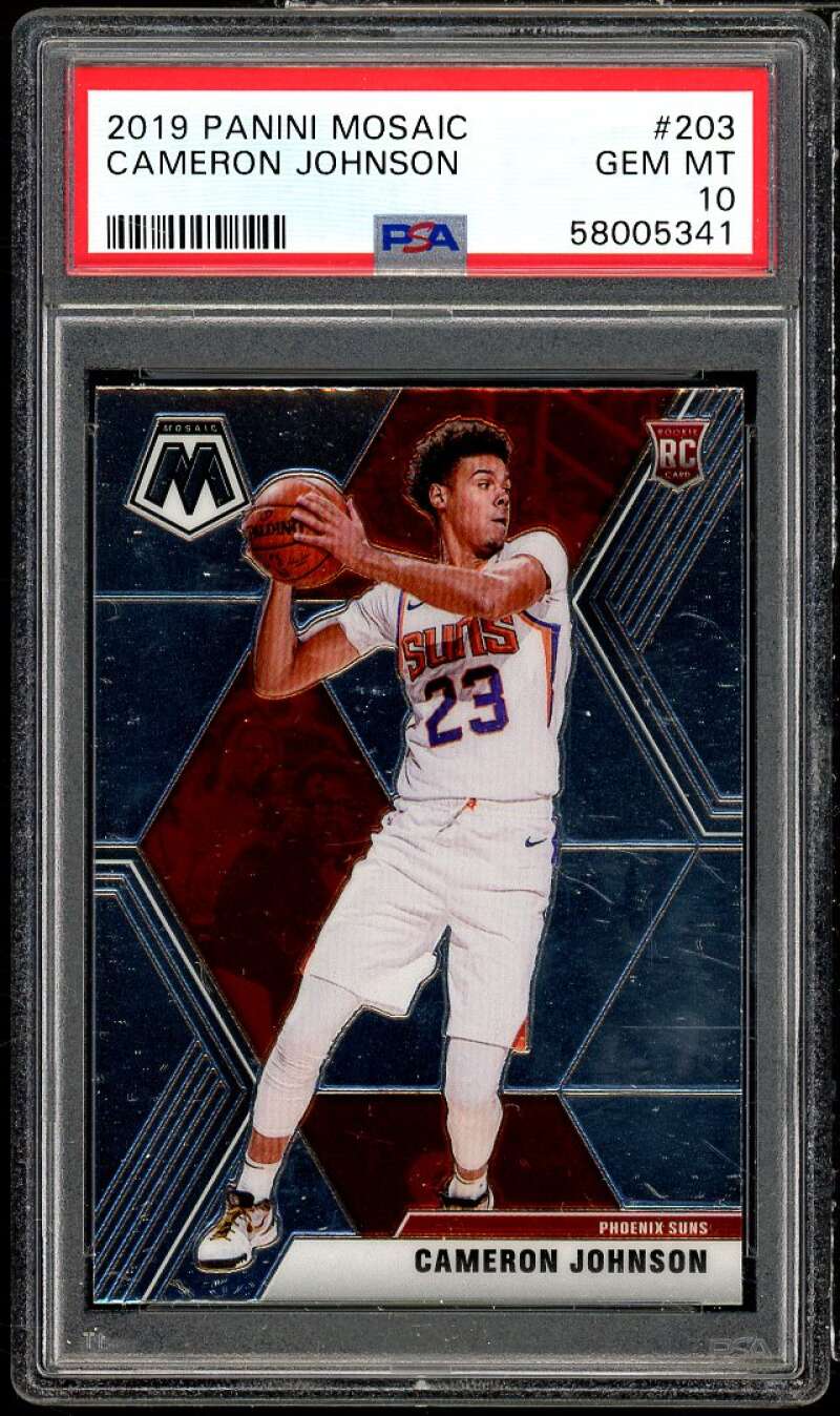 Cameron Johnson Rookie Card 2019-20 Panini Mosaic #203 PSA 10 Image 1