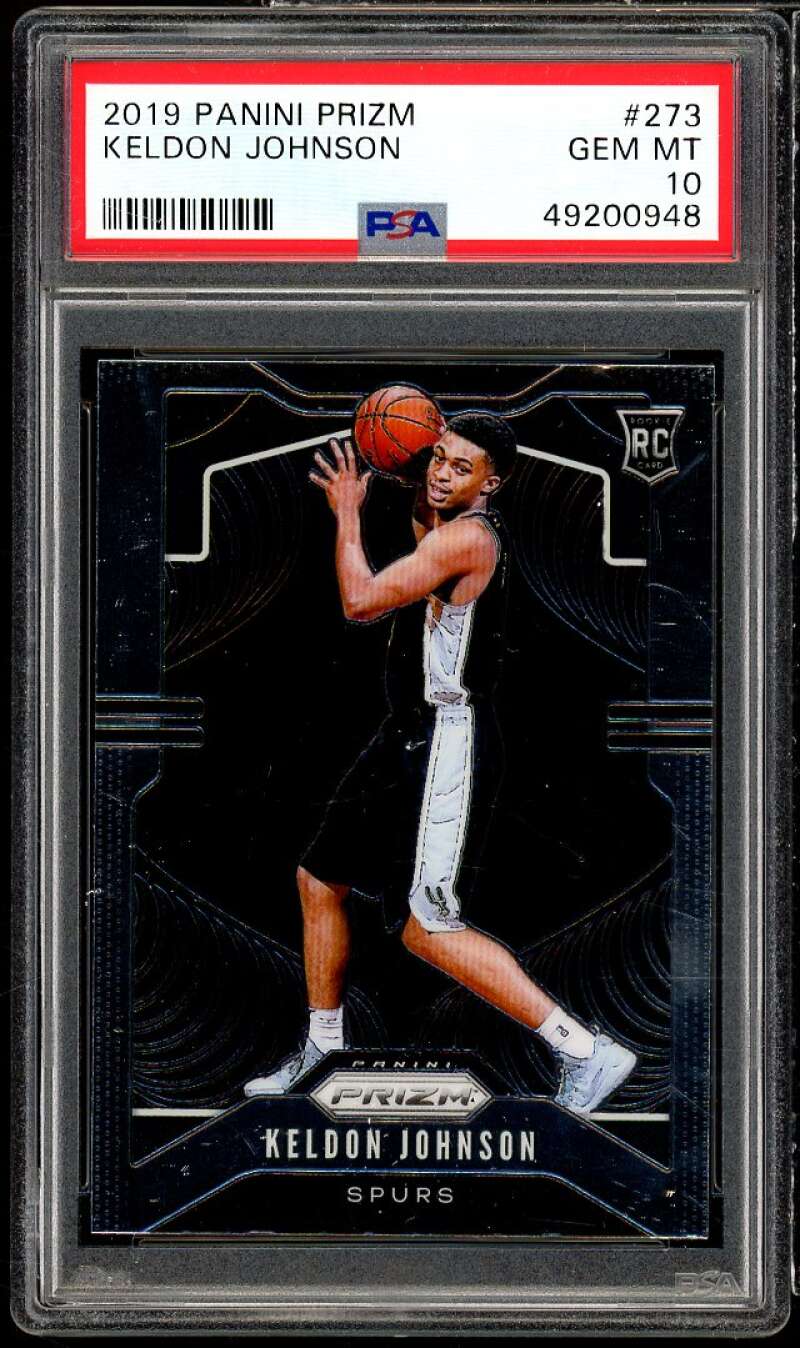 Keldon Johnson Rookie Card 2019-20 Panini Prizm #273 PSA 10 Image 1