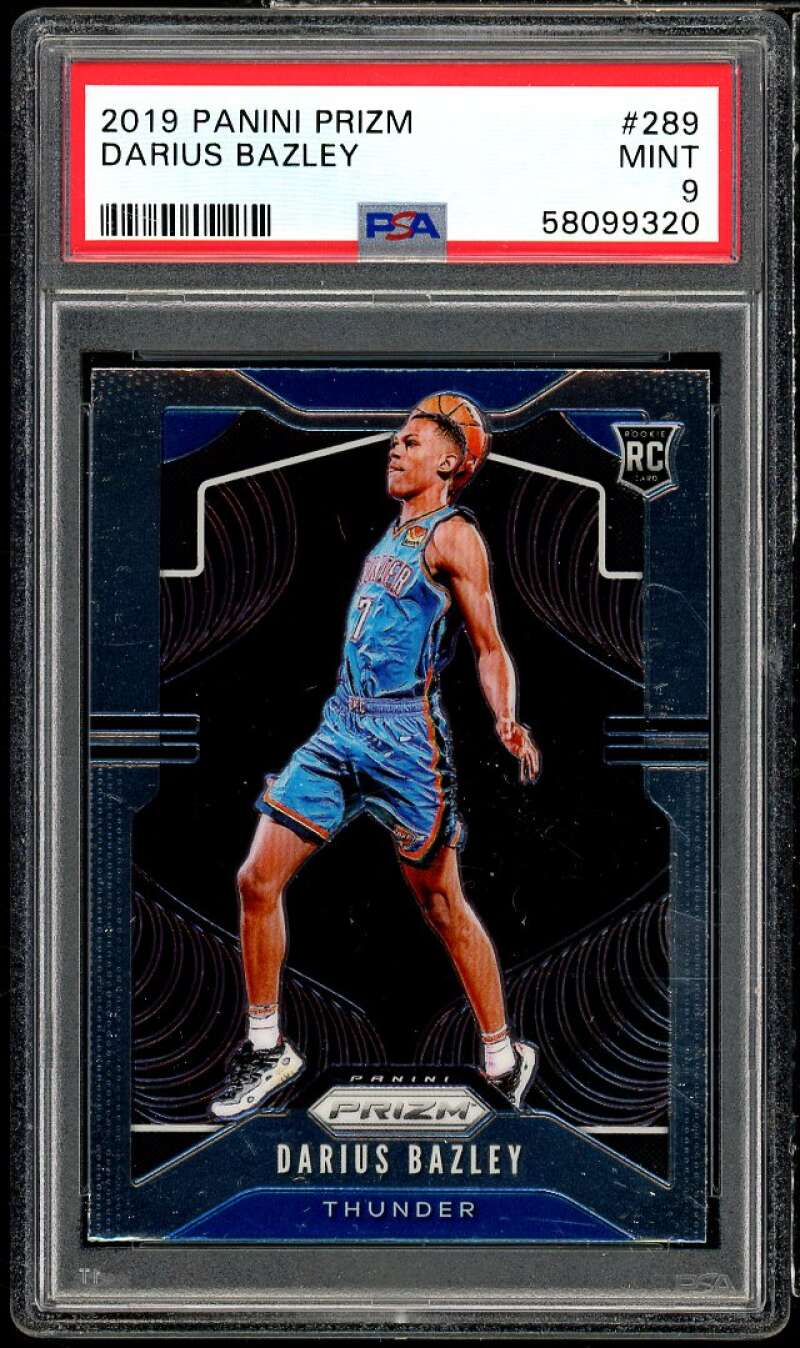 Darius Bazley Rookie Card 2019-20 Panini Prizm #289 PSA 9 Image 1