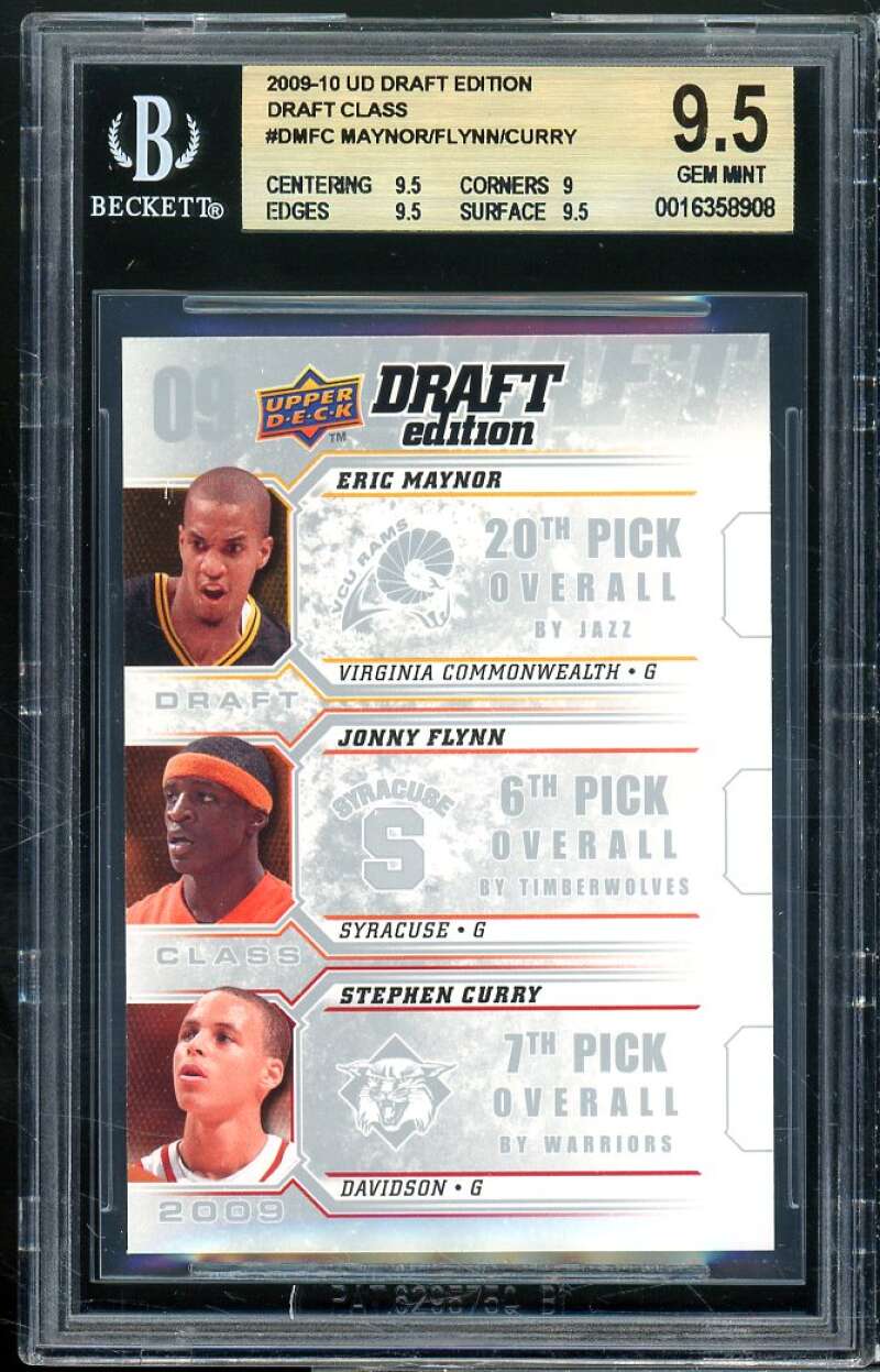 Stephen Curry Rookie Card 2009-10 Upper Deck Draft Edition TT #TT-SC BGS 9.5 Image 1