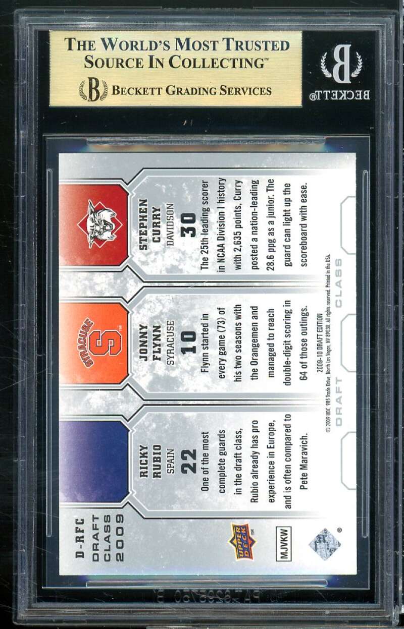 Stephen Curry Rookie Card 2009-10 UD Draft Edition Tournament Titans #sc BGS 9.5 Image 2